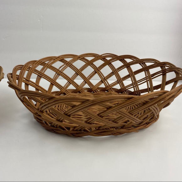 Set of 3 VTG Baskets Boho Basket Wall Home Decor - Picture 12 of 16